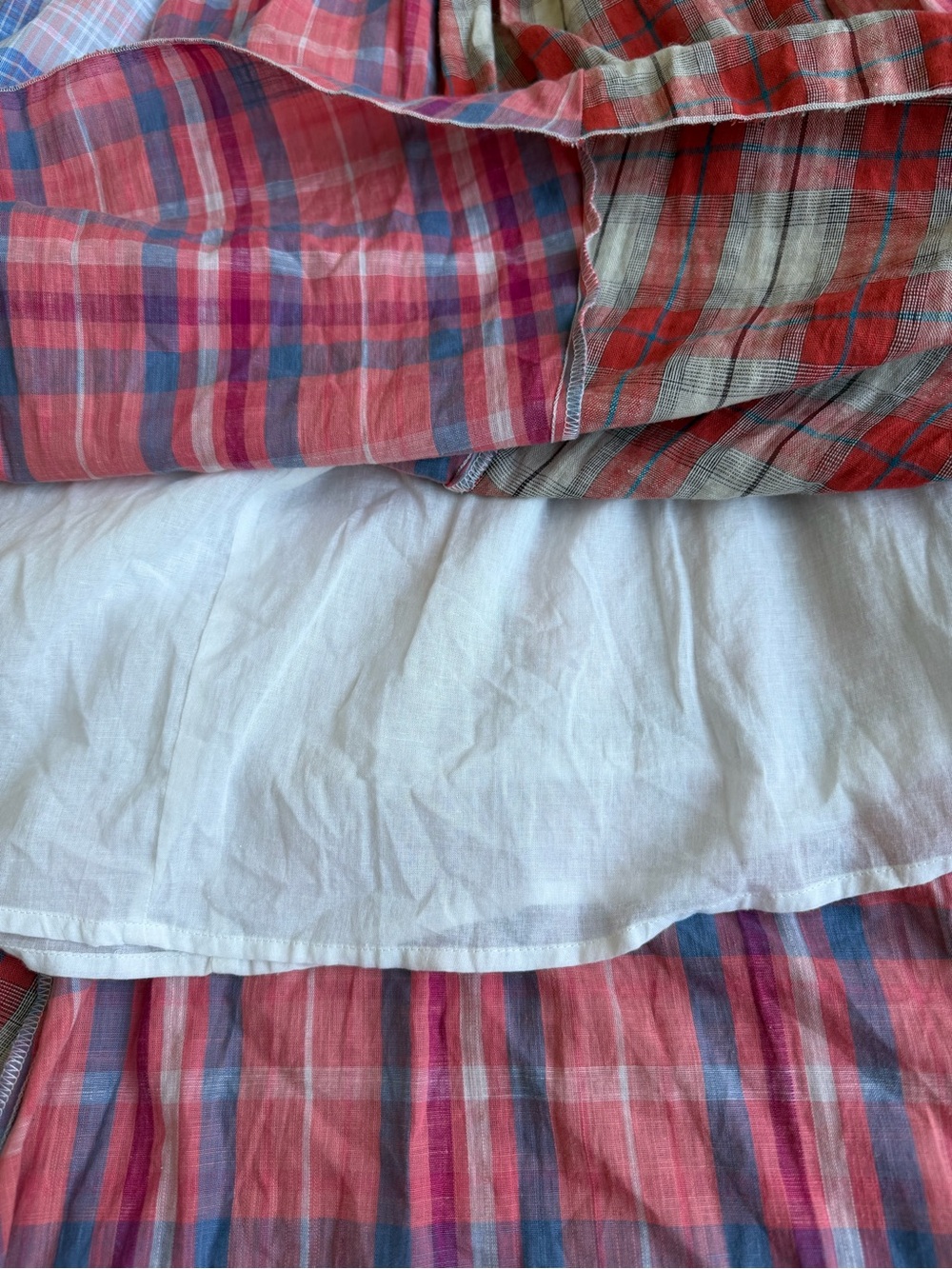 NWT Oli & Hali Plaid Maxi Skirt S Smocked Cotton Boho Prairie - Picture 8 of 11